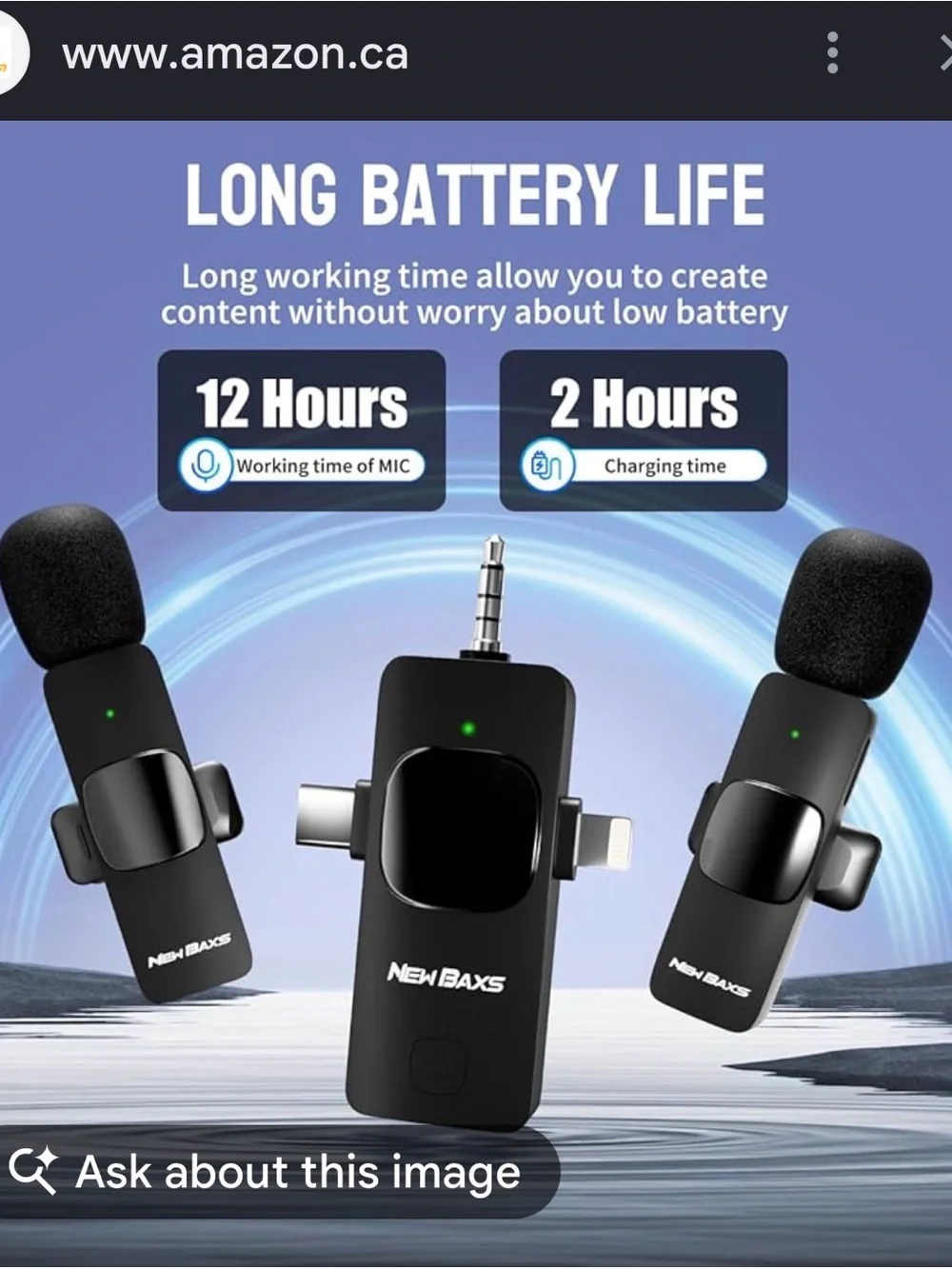 Black Wireless Lavalier Microphone Kit - Black